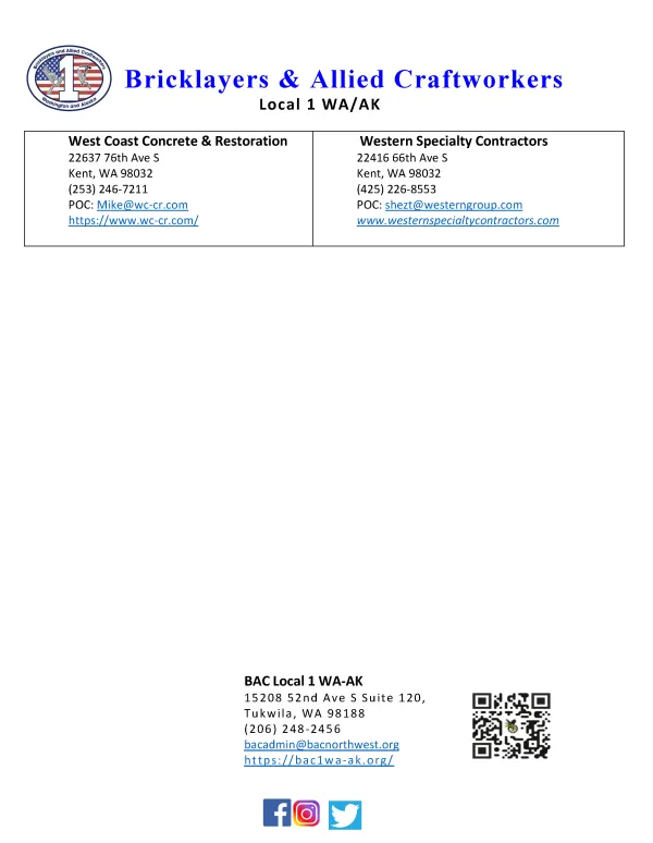 Signatory Contractors List 